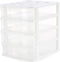 Gracious Living 4 Drawer Desktop & Countertop Organizer with Lid for Craft Storage, Office Supplies, School Supplies,