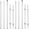 10 Pieces Stainless Steel Lab Spatula Micro Sampling Scoop - Double Ended Mixing Spoon