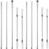 10 Pieces Stainless Steel Lab Spatula Micro Sampling Scoop - Double Ended Mixing Spoon