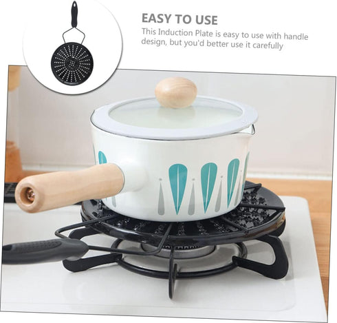 Alipis Heat Diffuser Induction Adapter Plate Enamel Cooking Converter Disk for Gas and Electric Stoves Easy to Use