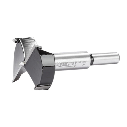 2" (51mm) Forstner Drill Bit for Precise Woodworking, Durable YG8 Carbide Thickness, Ideal for Hard Wood and Plastic