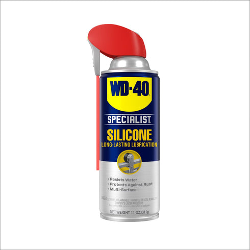 WD-40 Specialist Pack 11 OZ 10 OZ Silicone Lubricant Twin with Smart Straw, and Specialist Dry Lube with Smart Straw