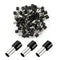 Baomain AWG 8/10.0mm² Wire Copper Crimp Connector, Insulated Ferrule Pin Cord End Terminal, Pack of 100, Black