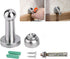 Heavy Duty Magnetic Door Stop, Wall/Floor Mounted Door Holder, Magnetic Door Catch Stopper, Silver, 1-Piece