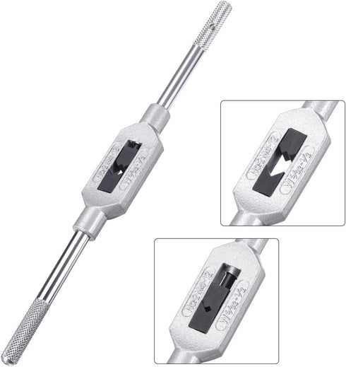 uxcell Adjustable Tap Wrench Handle for Metric M4-M12, Thread Tap Holder Tool