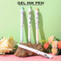 DUNBONG Flower Style Water-based Neutral Pen - 0.5mm Fine Point Gel Ink Ballpoint Pen - Pack of 4