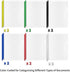 Binditek 12 Pack Clear Report Covers - Sliding Bar File Folder, 50 Sheet Capacity, Multi Color