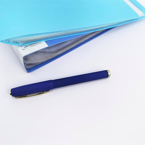 Fengtaiyuan B10P18 Blue Gel Ink Rollerball Pens, 1.0mm Bold Point, Quick-Drying Ink, 18-Piece Box (Blue-1.0mm-18 count)