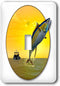 3dRose Gone Fishing Graphic with Fishing Boat and Tuna single toggle switch