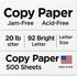 Generic 8.5 11 4 (2,000 20 lb 92 Copy Paper x Reams Sheets) | Printer Paper, Bright White, Letter Size | Multipurpose