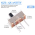 Glarks 50Pcs SS-12D00G3 2 Position SPDT 1P2T 3 Pin Mini Vertical Slide Switch for Arduino PCB Panel