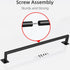 Bathroom Towel Bar - 24 Inch Towel Racks for Wall Mounted, Heavy Duty Hand Towel Holder Organizer, Modern Home Decor
