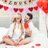 60 Pcs Red Heart Cutouts Paper Valentine's Day Heart Shape Cut-Outs Confetti Table Decorations Heart Die Cuts