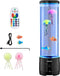 VEVOR Sensory Bubble Tube Lamp, 16 Color Changing Light Effects, Water Fish