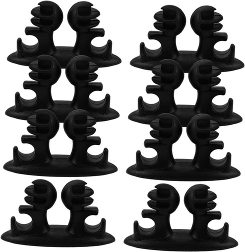 GLEAVI 8pcs Adhesive Cord Holders for Versatile Wire Clips for Home Office