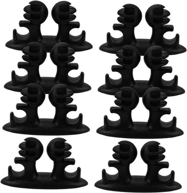 GLEAVI 8pcs Adhesive Cord Holders for Versatile Wire Clips for Home Office