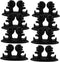 GLEAVI 8pcs Adhesive Cord Holders for Versatile Wire Clips for Home Office