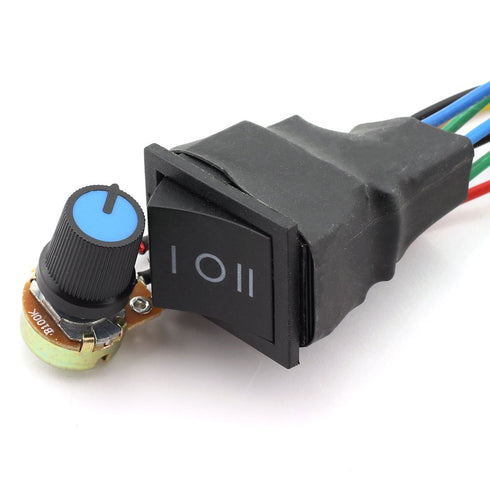 DZS Elec DC Motor Speed Controller 9-60V, High Power PWM Control Switch for 12V 24V 36V 48V 60V 20A