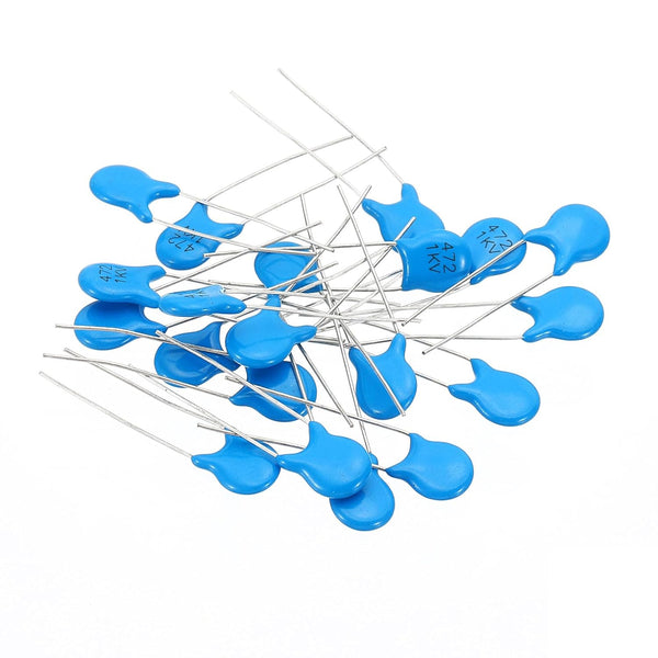 PATIKIL 4.7nf 1kv High Voltage Ceramic Capacitor, 20 Pcs Ceramic Chip Capacitor Assortment Kit
