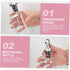 500ml 16oz Mouthwash Dispenser Kit with Glass Cup Glass Bathroom Accessories for Home Use Includes Pour Spout for Easy