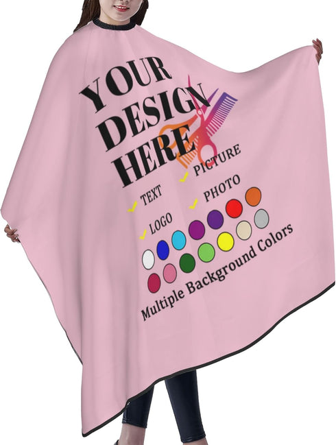 Unisex Custom Barber Cape Personalized Salon Haircut Capes Photo Haircut Kit Hairdressing Apron for Home and Barbershop