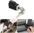 2 Pack Sliding Window Stopper Lock with 2 Keys - Aluminum Alloy Frame Locking Tool for Home Office Safety, Requires
