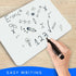 Small White Board, 9 x 12 Dry Erase Board, 2 White Boards, Double Sided Lapboard for Kids, Office, Classroom