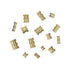 DYWISHKEY 400 Pieces M2 M3 M4 M5 Female Thread Knurled Nuts Brass Threaded Insert Assortment Kit