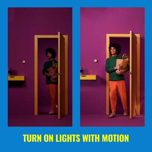 WiZ Connected 1-Pack Indoor Motion Sensor - - Connects to Your Wi-Fi- Works with Products - Batteries Included