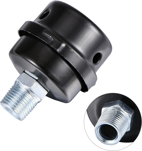 ZHONG AN 1/2"PT 20mm Air Compressor Silencer Filter, Thread Metal Intake Filter Sound Muffler