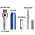 17Pcs Colorful Self Centering Drill Bit Set with 1/4" Hex Shank for Woodworking and Metal