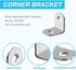HDTXZYGOOD 20pcs 30mmx30mm 90 40pcs (1.18 1.18 inch) MONKIPAER L Brackets Corner Brace, Heavy Duty Small Brackets
