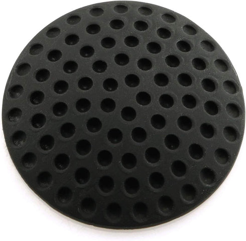HJ Garden 2PCS Black Wall Protectors, Door Handle Bumpers, Rubber Self Adhesive Silencer Crash Pad for Home Office