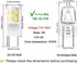 G8 LED Bulb Dimmable, 3W (20W-25W Halogen Equivalent), G8 GY8.6 Bi-Pin Base, T4 JCD Type 120V Mini G8 Bulb for Under Cabinet Puck Light, Under Counter Kitchen Lighting, Daylight White 6000K, 6 Pack by Lacnooe