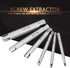 Fafeicy Stripped Screw Remover Set, High Speed Steel Tap Extractor for Removing Screws and Bolts, Six-Piece Set