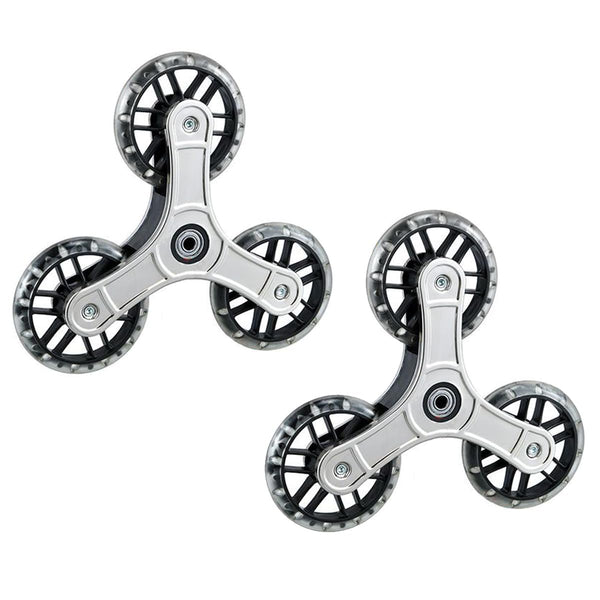 Replacement Stair Climbing Wheels for Shopping Laundry Cart, Trolley Triangle Wheels, Sold as a Pair