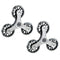 Replacement Stair Climbing Wheels for Shopping Laundry Cart, Trolley Triangle Wheels, Sold as a Pair