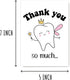 SNMDesigns 5 7 inches Dental Thank You Card - Thank You So Much - Cute Tooth Card - Unique Thanks Card - Thank You Card