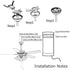 Ranjaner 3-in-1 Universal Ceiling Fan Remote Control Kit, Wireless Remote Control and Receiver Kits for Lamp, Ceiling
