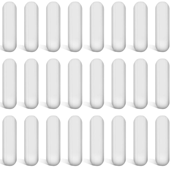 PTFE Magnetic Stirrer Mixer Stir Bar, White Color, 24 Pieces, 30 mm/1.18 Inch Laboratory Stir Plate Magnet