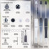 SUNNYCLUE DIY 12 Sets Beadable Pen with Beads Black White Acrylic Bead Pen Making Kit 20mm Rhinestone Bubblegum Beads Ballpoint Pens Beaded Pen Supplies Pen Beading Kits for Women Men Office School by SUNNYCLUE