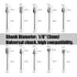 Tungsten Carbide Rotary Burr Set for Dremel, 10PCS Double Cut Carving Bits with 1/8 Shank for Woodworking