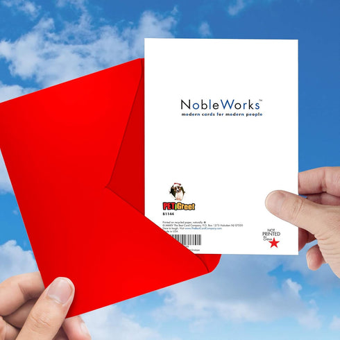 NobleWorks Pack of 12 Funny Christmas Greeting Cards with Envelopes, Humor Holiday Design