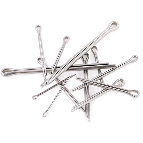 Glarks 340-Pieces 304 Stainless Steel Cotter Pin Clip Assortment Kit, 6 Sizes for Automotive, Mechanics, Repair