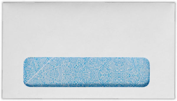 LUXPaper #6 3/4 Business Window Envelopes | Commercial Flap | Security Tint | 3 5/8" x 6 1/2" | Bright White | 24lb. Text | 50 Qty by Envelopes.com