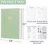 Perfect Blank Recipe book - Recipe Book to Write In Your Own Recipes,Organize Your Recipes- Waterproof Cover and 186 Blank Pages Recipe Notebook (spring green)
