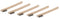 Steelman Stainless Steel Wire Brush, 1200-Bristle Count, 5 Pack, Removes Rust & Paint, Wood Handle for Mechanics