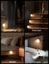 Dimmable 3000K GOODEA Motion Sensor Night Light, Battery Operated Puck Lights with Remote, Warm White Night Light, Soft