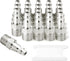 GASHER 1/4-Inch NPT Male Industrial Air Plug, 1/4-Inch High Flow Pneumatic Plugs 300PSI (20-Pack)