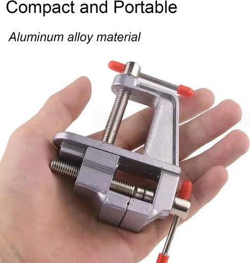 Mini Jeweler Table Clamp, Craft Table Repair Tool, Portable Work Small Bench Vise for Jewelry Making & Electronics